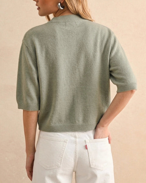 Short Sleeve Sweater Top