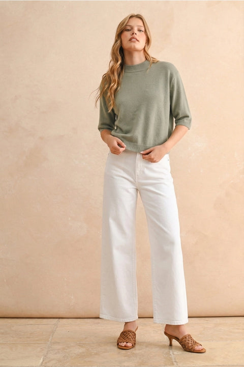 Short Sleeve Sweater Top