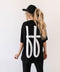 Short Sleeve Women's Bamboo Lounge Set | Black ff Signature