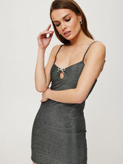 Short dress women outfit 193970 Makover-Evening Dresses-Makover-grey-L-Urbanheer