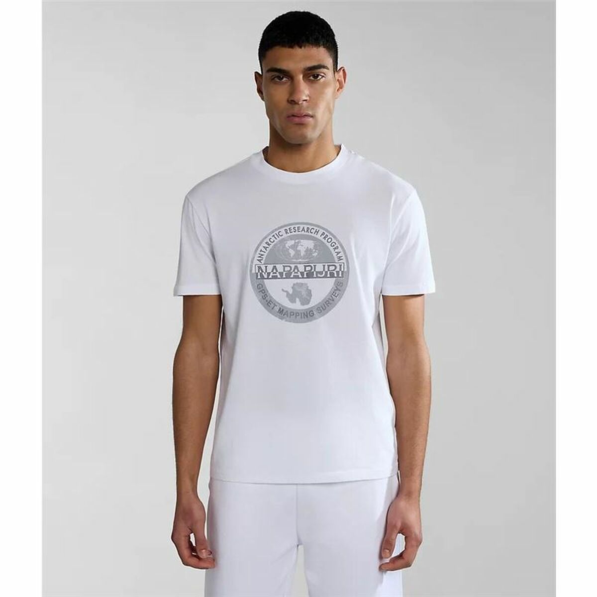 Short-sleeve Sports T-shirt Napapjiri S-Bollo Ss 1 White-Sports | Fitness > Sports material and equipment > Sports t-shirts-Napapjiri-XL-Urbanheer
