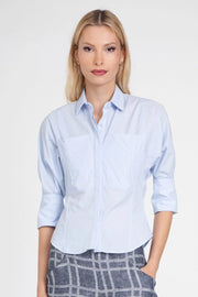 Sibella Dolman Sleeve Shirt Sky Blue-Shirt-Eva Franco-2-Urbanheer