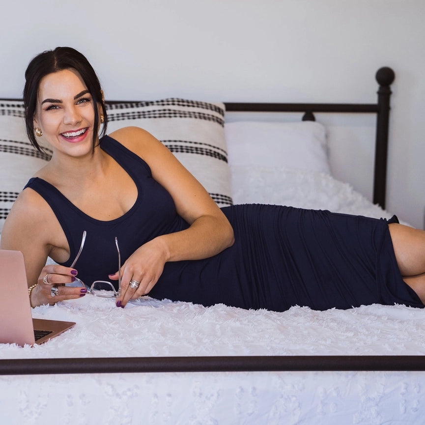 Side Hustle Maxi Dress Black-Dress-Skivys-XS-black-Urbanheer