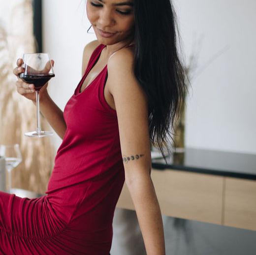 Side Hustle Mini Dress Crimson-Dress-Skivys-XS-crimson-Urbanheer