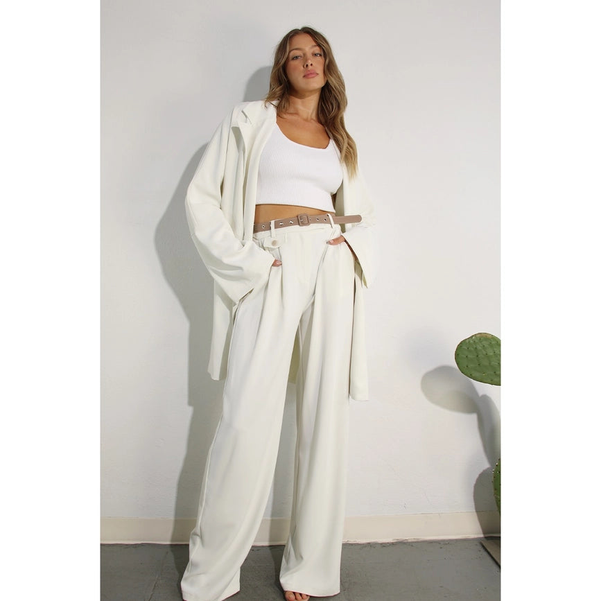 Side Slit Jacket and Pants Set OFF WHITE-Set-Mulla-S-OFF WHITE-Urbanheer