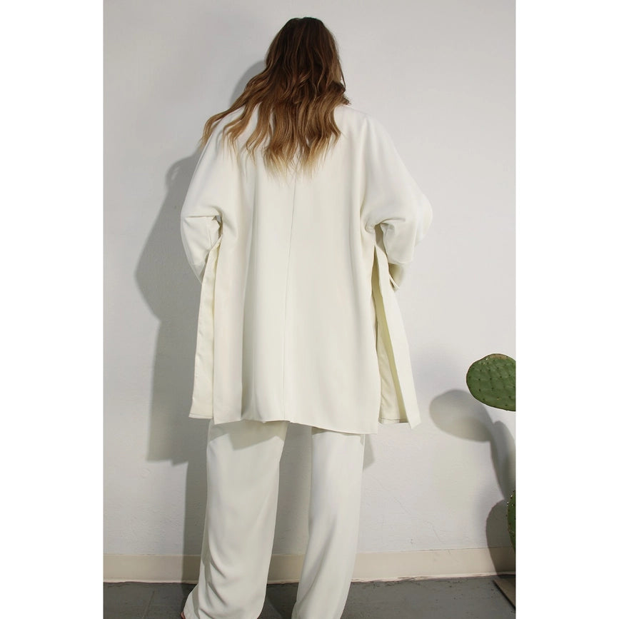 Side Slit Jacket and Pants Set OFF WHITE-Set-Mulla-S-OFF WHITE-Urbanheer