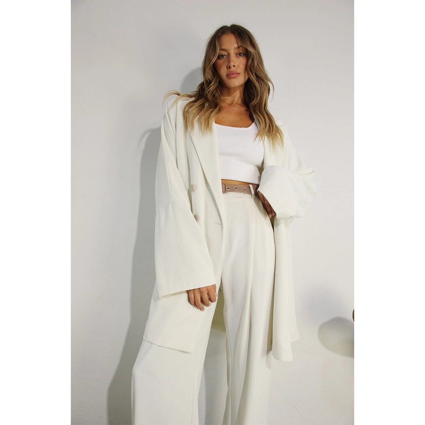 Side Slit Jacket and Pants Set OFF WHITE-Set-Mulla-S-OFF WHITE-Urbanheer