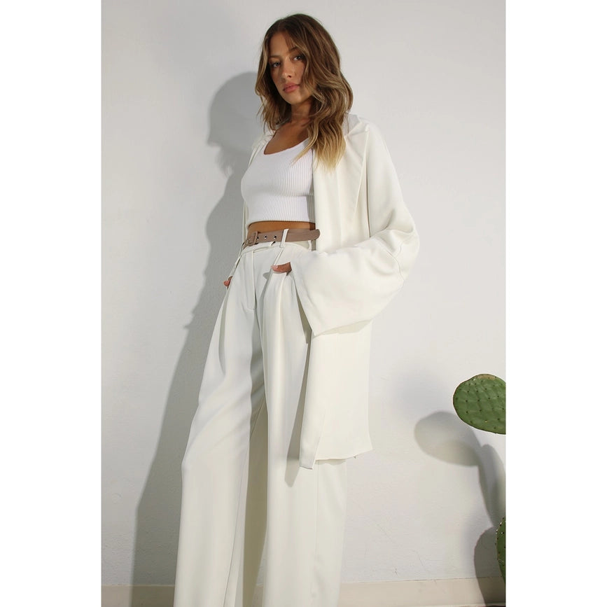 Side Slit Jacket and Pants Set OFF WHITE-Set-Mulla-S-OFF WHITE-Urbanheer