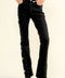 Side Star Glitter Bell Bottom Jeans-Jeans-Blue B-S-BLACK-Urbanheer