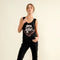 Side Star Glitter Bell Bottom Jeans-Jeans-Blue B-S-BLACK-Urbanheer