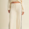 Side Stripe Cozy Waffle Knit Pants