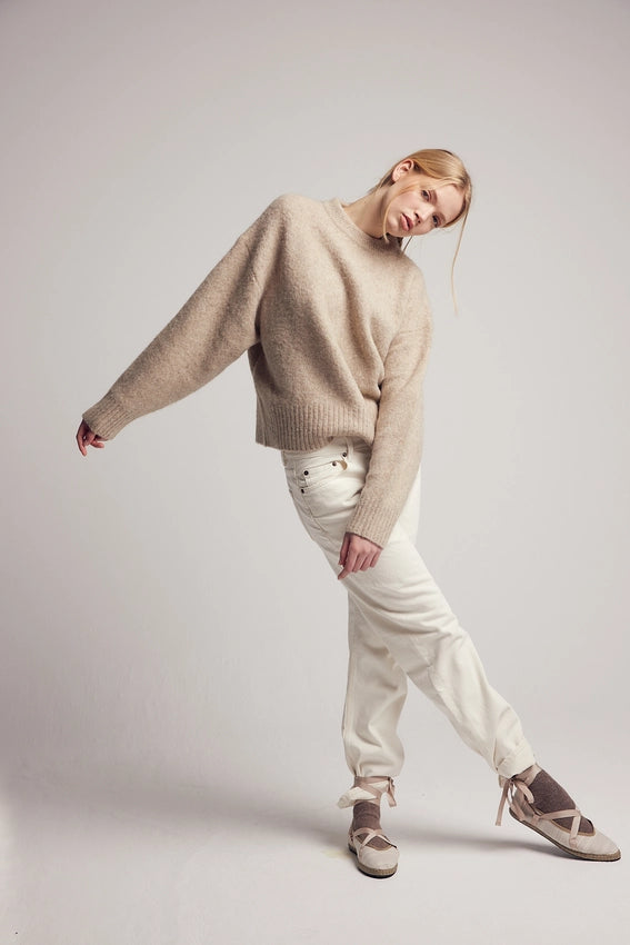 Siena Yak Wool Knitted Sweater-Sweater-Leap Concept-S-Ecru-Urbanheer
