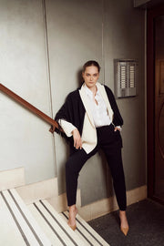 Sienna Cashmere Shawl Black-Shawl-Bel Cashmere S.C.-200 cm-Urbanheer