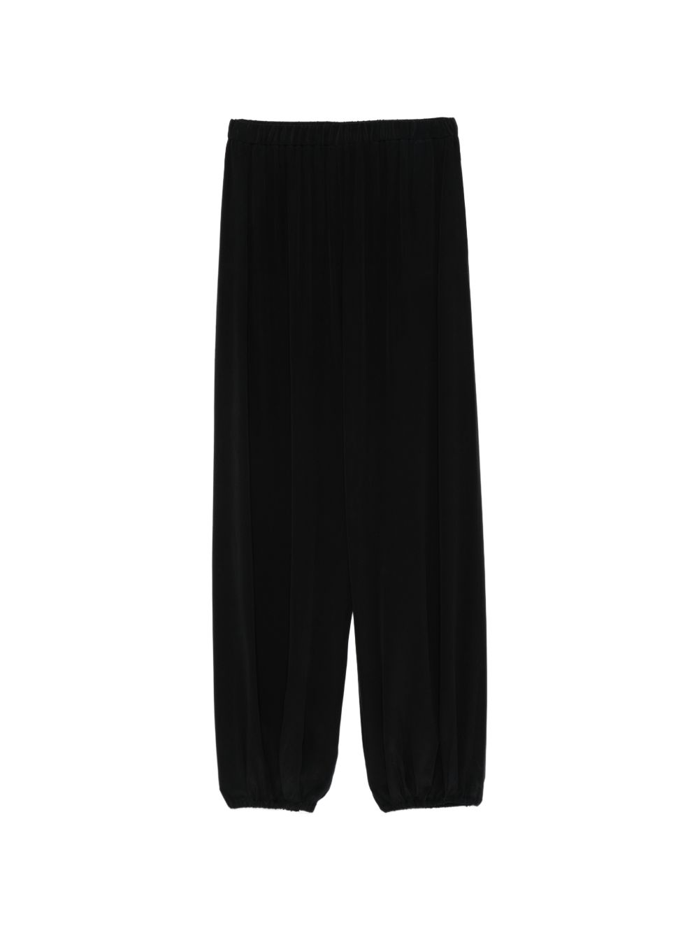 Silk Balloon Trousers with Elastic Waistband for Comfort