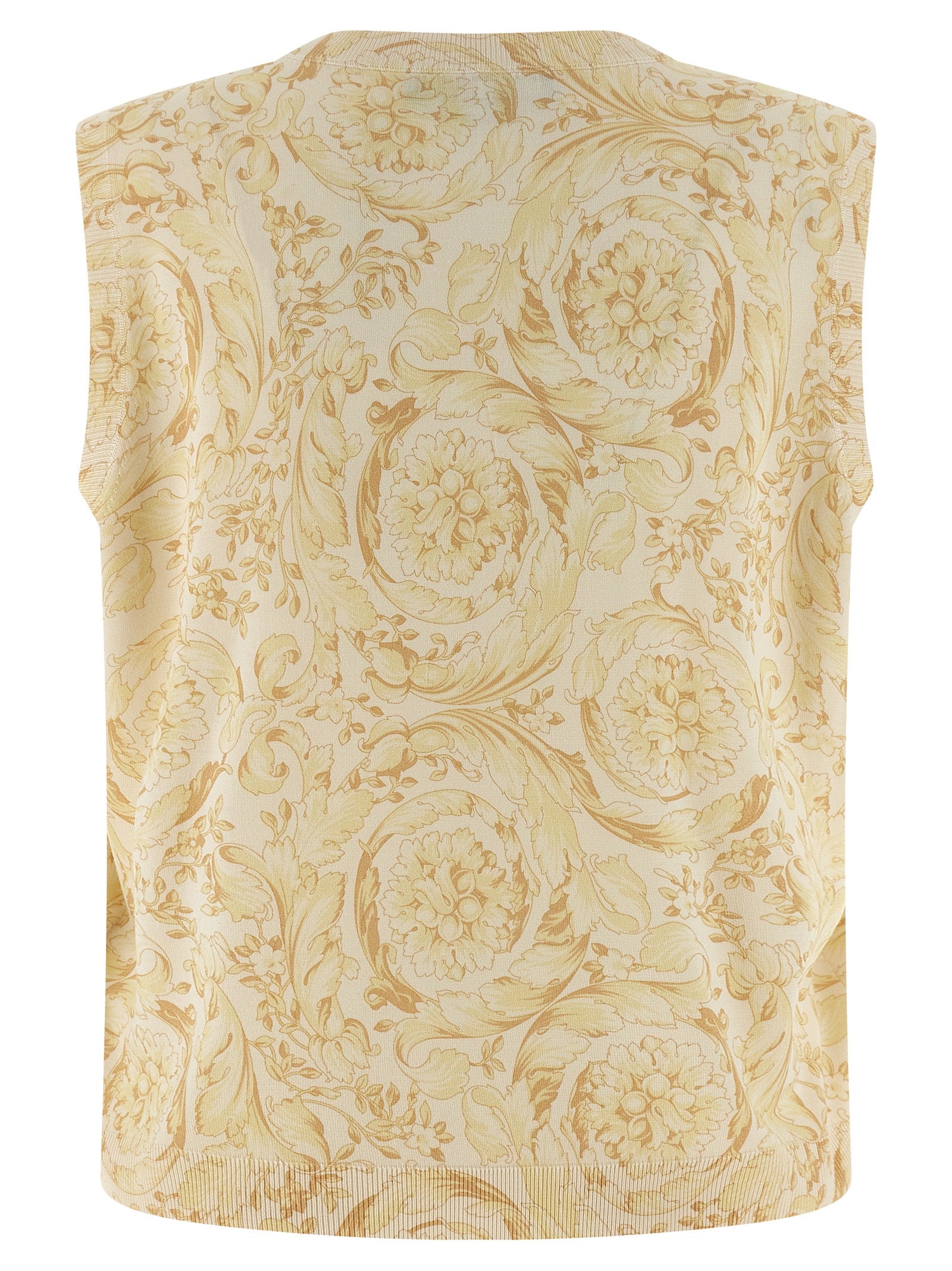 Silk Barocco Print Comfort Vest