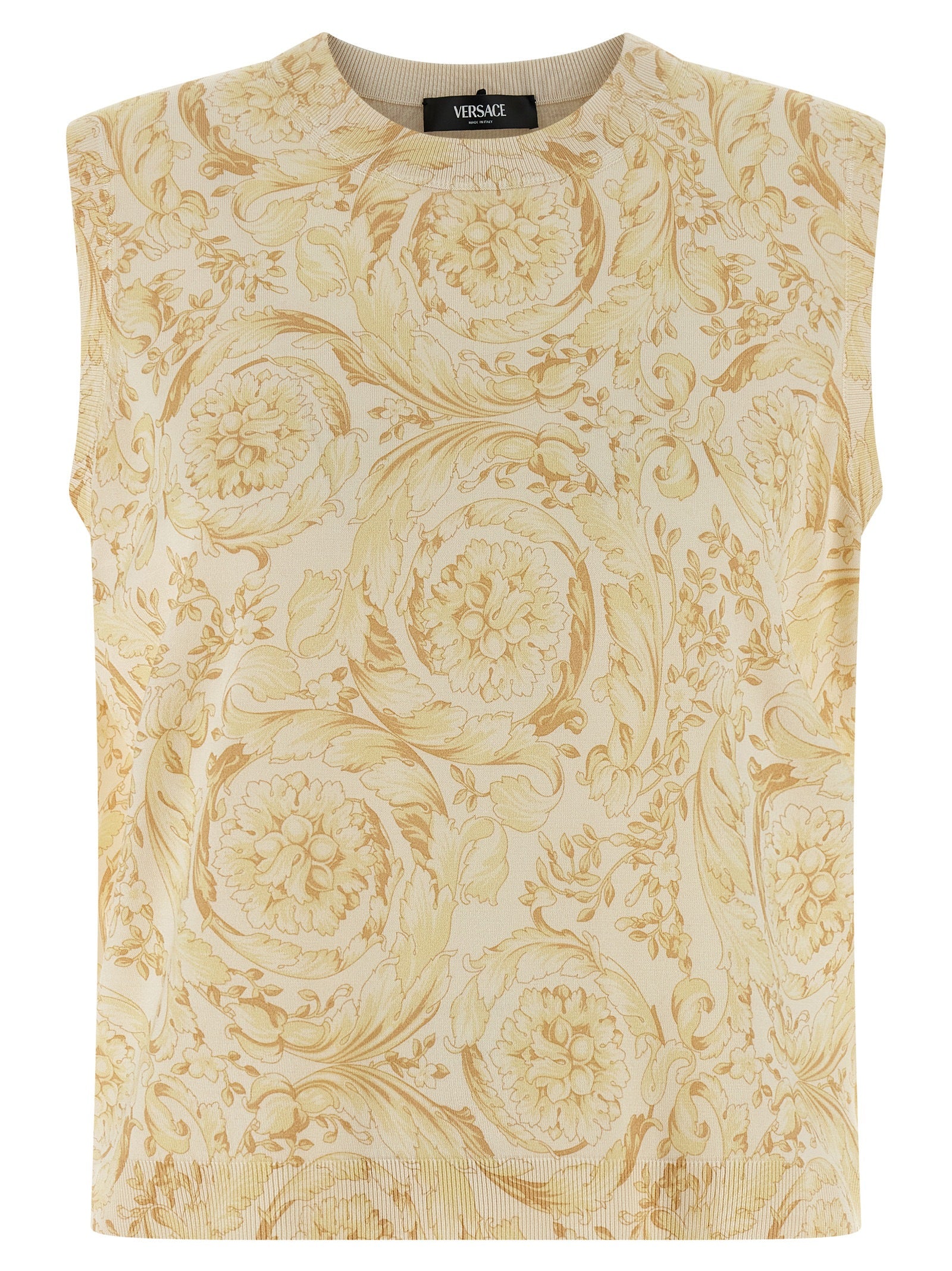 Silk Barocco Print Comfort Vest