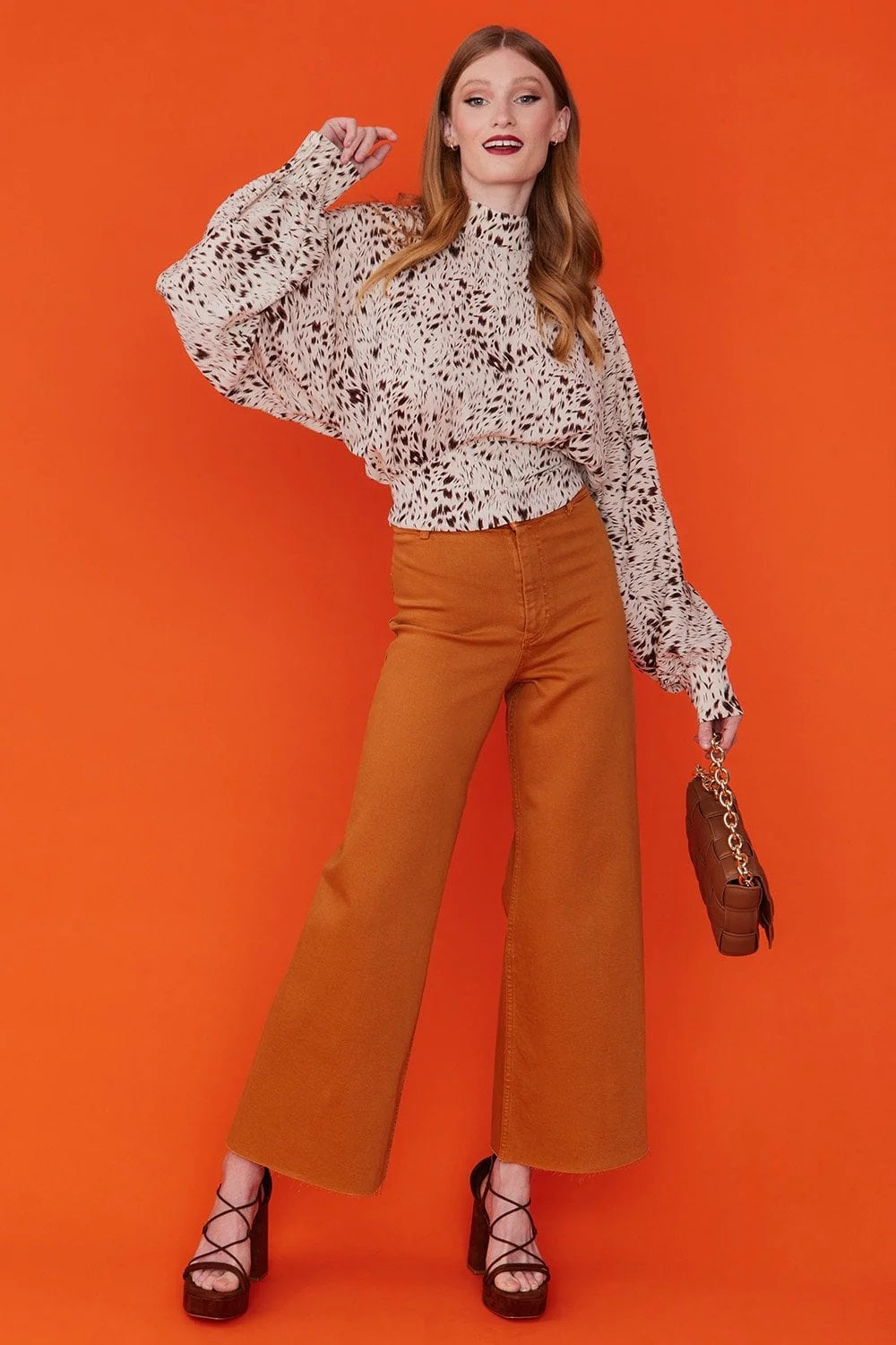 Silk Blend Animal Print Blouse-Tops-Buy Me Fur Ltd-S-M-Cream-Silk-Urbanheer