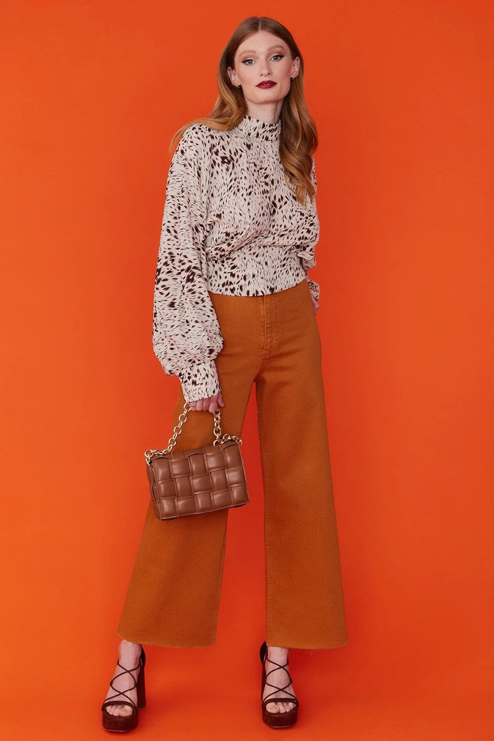 Silk Blend Animal Print Blouse-Tops-Buy Me Fur Ltd-S-M-Cream-Silk-Urbanheer