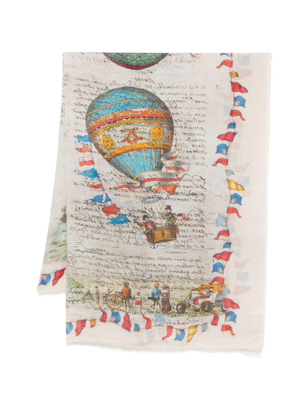 Silk Blend Balloon Print Stole for Comfort