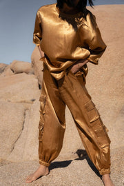 Silk Cargo Trousers-Trousers-A Perfect Nomad-S-COCO-Urbanheer