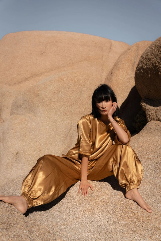 Silk Cargo Trousers-Trousers-A Perfect Nomad-S-COCO-Urbanheer