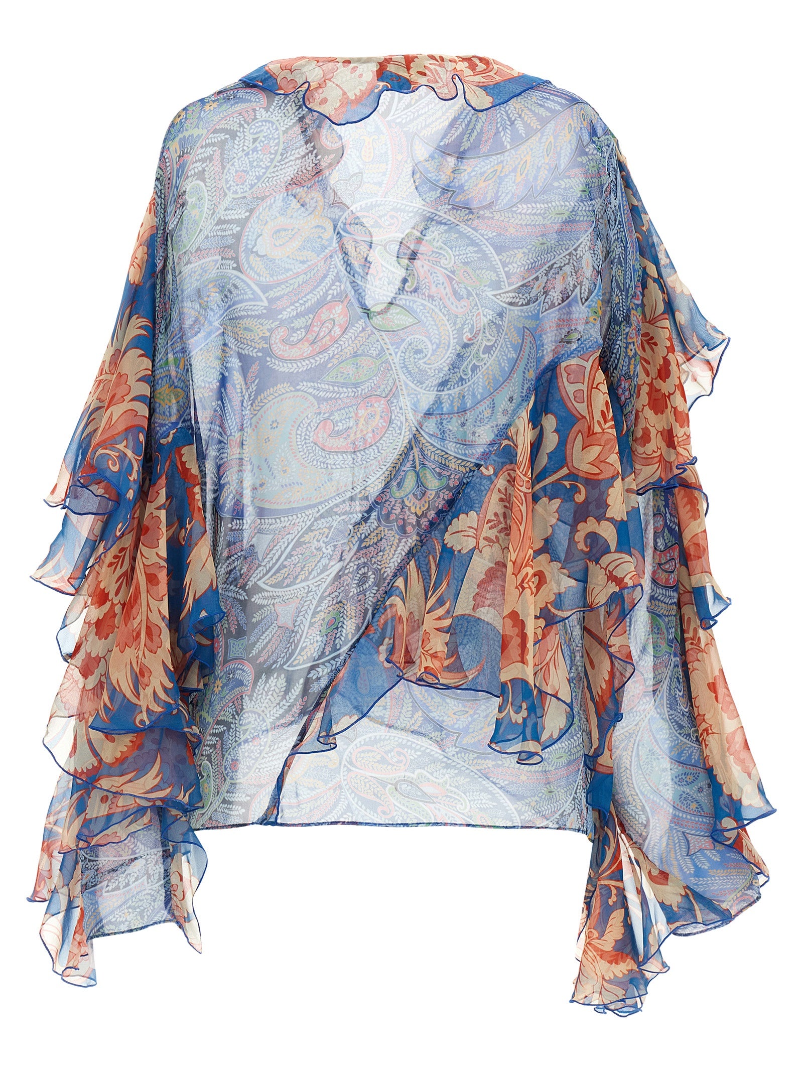 Silk Chiffon Ruffle Blouse for Summer Comfort