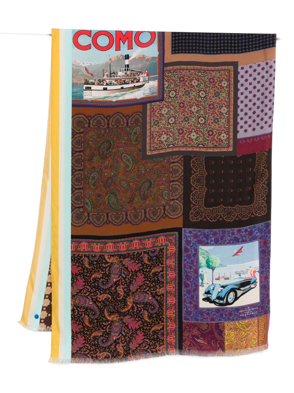 Silk Paisley Scarf with Fringed Edges for Everyday Comfort