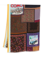 Silk Paisley Scarf with Fringed Edges for Everyday Comfort