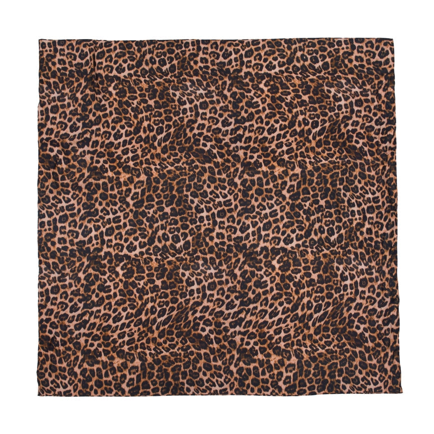 Silk Scarf-Sarong in Leopard Print-Scarf-Bel Cashmere S.C.-51.2 x 51.2 in (130 x 130 cm)-Leopard Print-Urbanheer