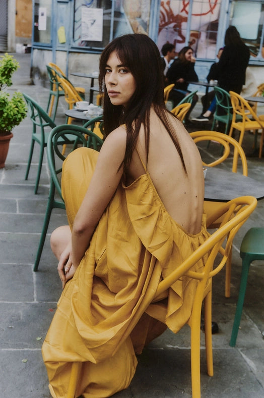 Silk Syros Dress YELLOW-Dress-A Perfect Nomad-OS-Urbanheer