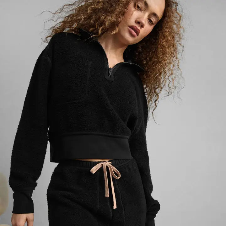 Silksweats™ Reversible Half Zip-Sweatshirt-LUNYA-XXS-Immersed Black-Urbanheer