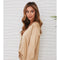 Silky Button Down Long Sleeve Top-Top-MILIO MILANO-XS-Champagne-Urbanheer