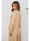 Silky Button Down Long Sleeve Top-Top-MILIO MILANO-XS-Champagne-Urbanheer