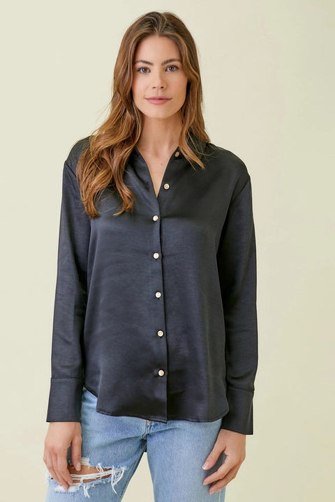 Silky Shirt-Shirt-Mystree-S-Black-Urbanheer