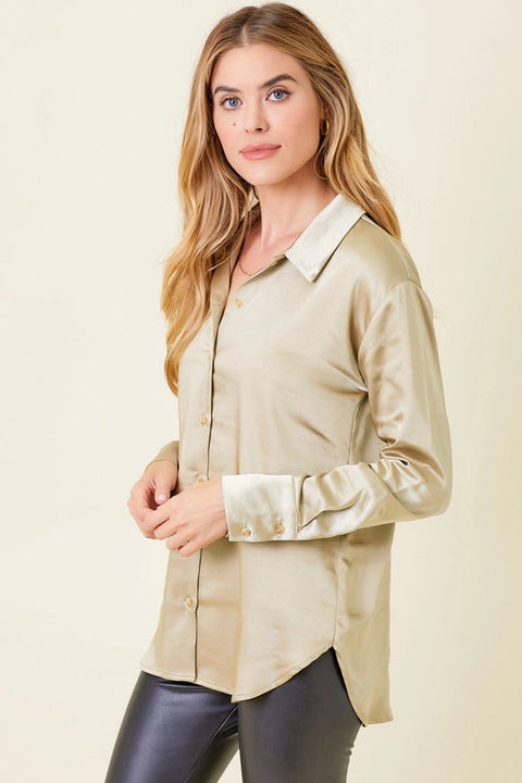 Silky Shirt-Shirt-Mystree-S-Sand-Urbanheer