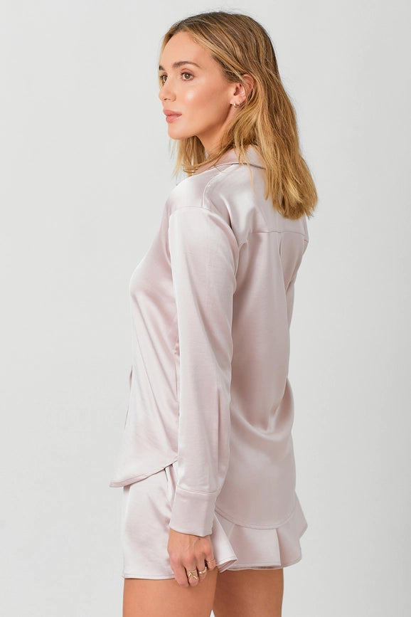 Silky Relaxed Shirt Mauve-Shirt-Mystree-S-Mauve-Urbanheer