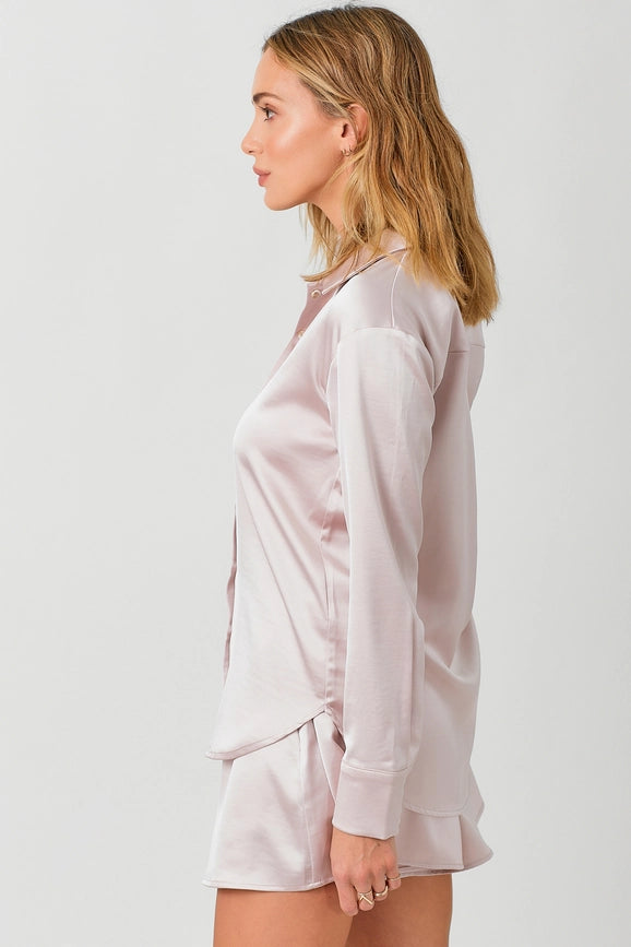Silky Relaxed Shirt Mauve-Shirt-Mystree-S-Mauve-Urbanheer
