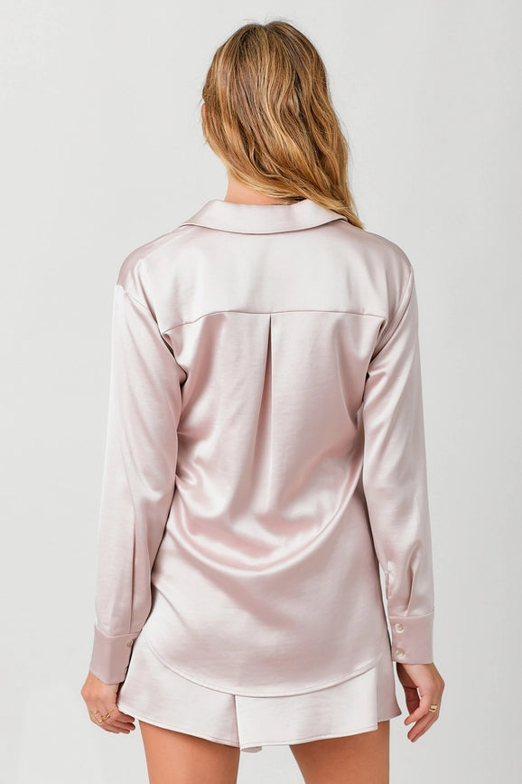 Silky Relaxed Shirt Mauve-Shirt-Mystree-S-Mauve-Urbanheer