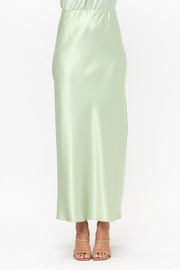 Silky Satin Maxi Skirt-Skirts-Reneecollection-Small-MINT-Urbanheer