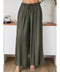 Silky Wide Leg Pants ARMY Green-Pants-MILIO MILANO-XS-ARMY Green-Urbanheer
