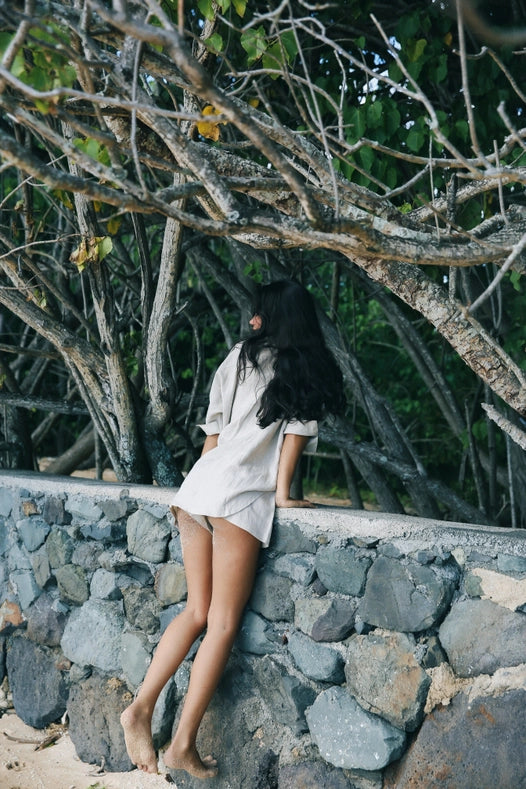 Simms Short-Short-Cousin The Label (Krewe du Q)-XS-Natural-Urbanheer