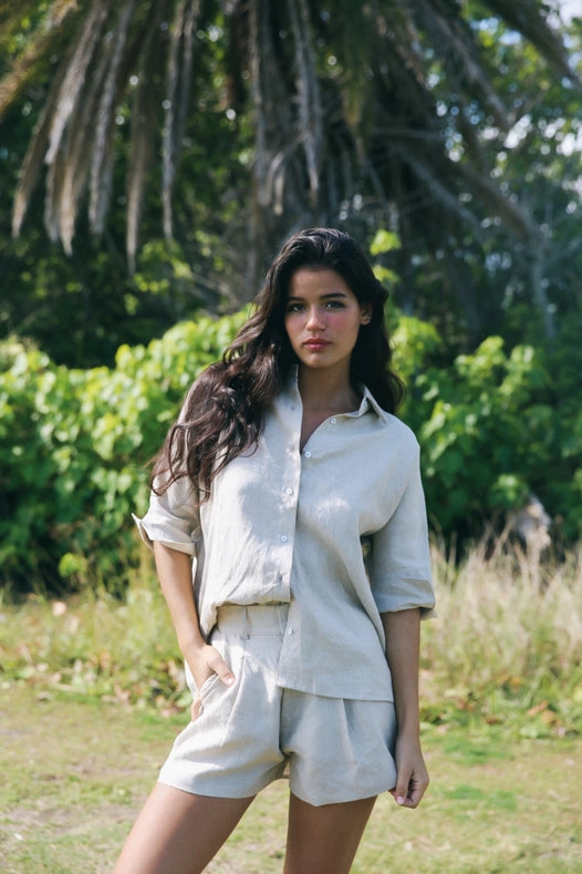 Simms Short-Short-Cousin The Label (Krewe du Q)-XS-Natural-Urbanheer