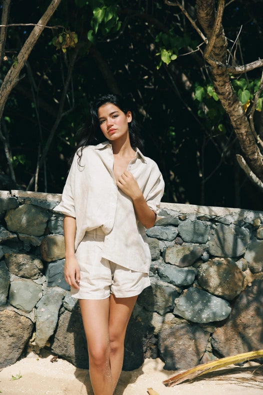 Simms Short-Short-Cousin The Label (Krewe du Q)-XS-Natural-Urbanheer