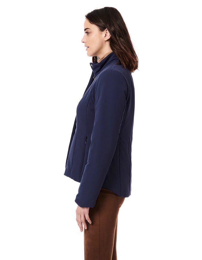 Simple Quilt Jacket in Stretch-Jacket-Bernardo-XS-Night Shadow-Urbanheer