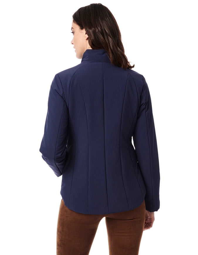 Simple Quilt Jacket in Stretch-Jacket-Bernardo-XS-Night Shadow-Urbanheer