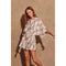 Simply Leafy Button Up Collared Romper-Rompers-Dress Forum-S-SAND FLORAL-Urbanheer