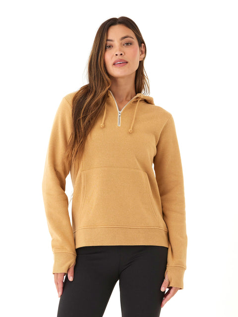 Sinead 1/4 Zip Triblend Fleece Hoodie