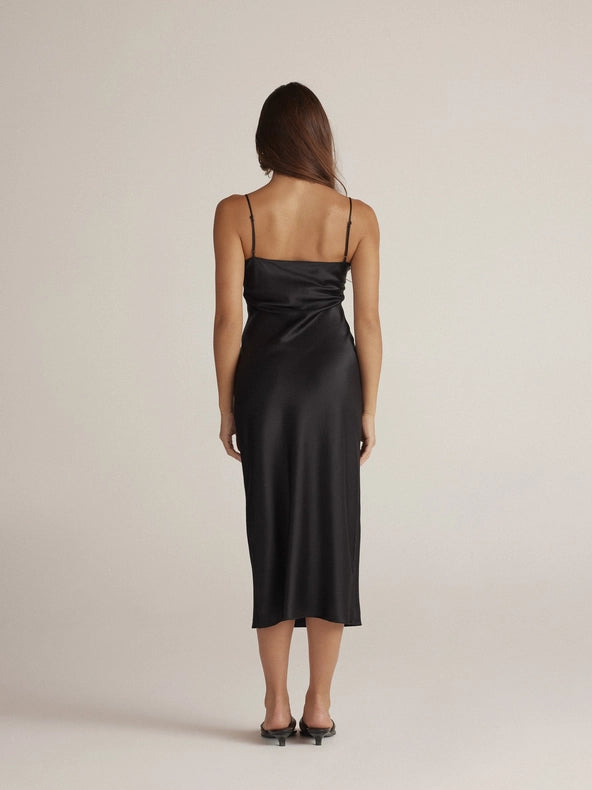 Sirena Slip-Shirt Dress-CLYQUE-XS-BLACK-Urbanheer