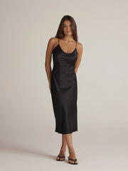 Sirena Slip-Shirt Dress-CLYQUE-XS-BLACK-Urbanheer