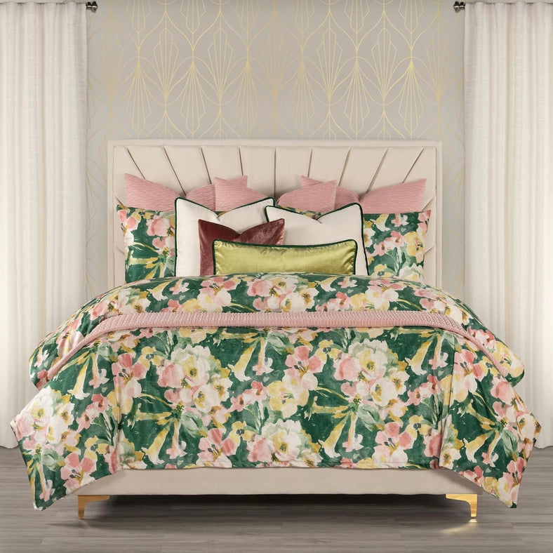Siscovers Floral Velvet Duvet & Insert Set-Set-Siscovers-California King-Urbanheer